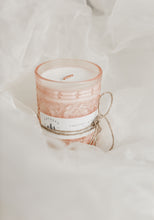 Load image into Gallery viewer, Pink Pewter Crystal Candle
